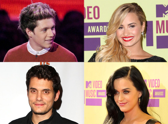Demi Lovato, Niall Horan, Katy Perry and John Mayer Demi Lovato, Niall Horan, Katy Perry and John Mayer